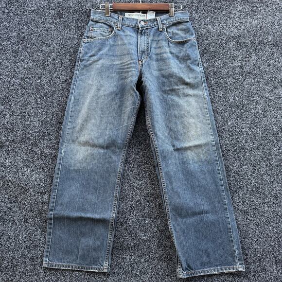 Vintage Levis 569 Jeans Men 30x30 Blue Loose Straight Baggy Whiskers Skater Y2K - Picture 1 of 8